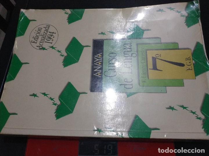 Libros de segunda mano: CURSO DE LENGUA 7&ordm; EGB. ANAYA - Foto 3
