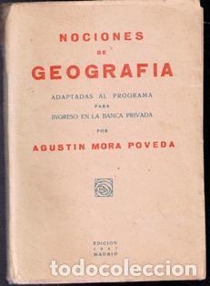 Libros de segunda mano: Nociones de geograf&iacute;a, Agust&iacute;n Mora Poveda - Foto 1