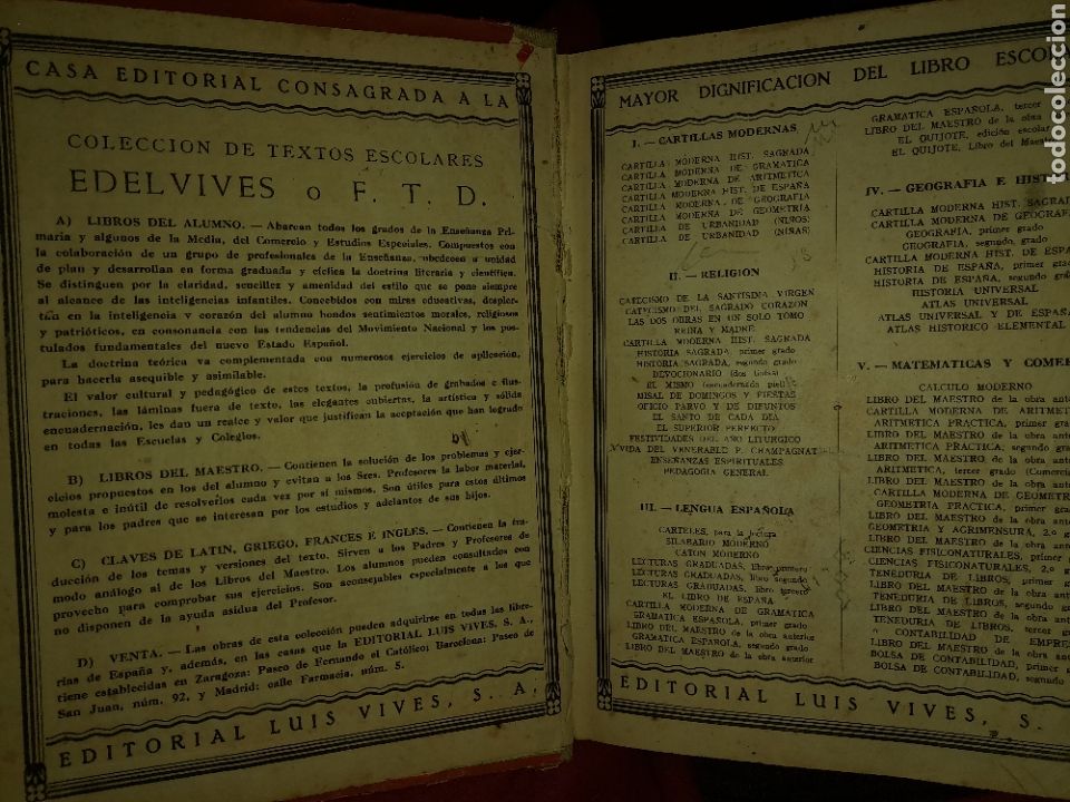 Libros de segunda mano: MATEMATICAS TERCER CURSO EDELVIVES 1946 - Foto 12