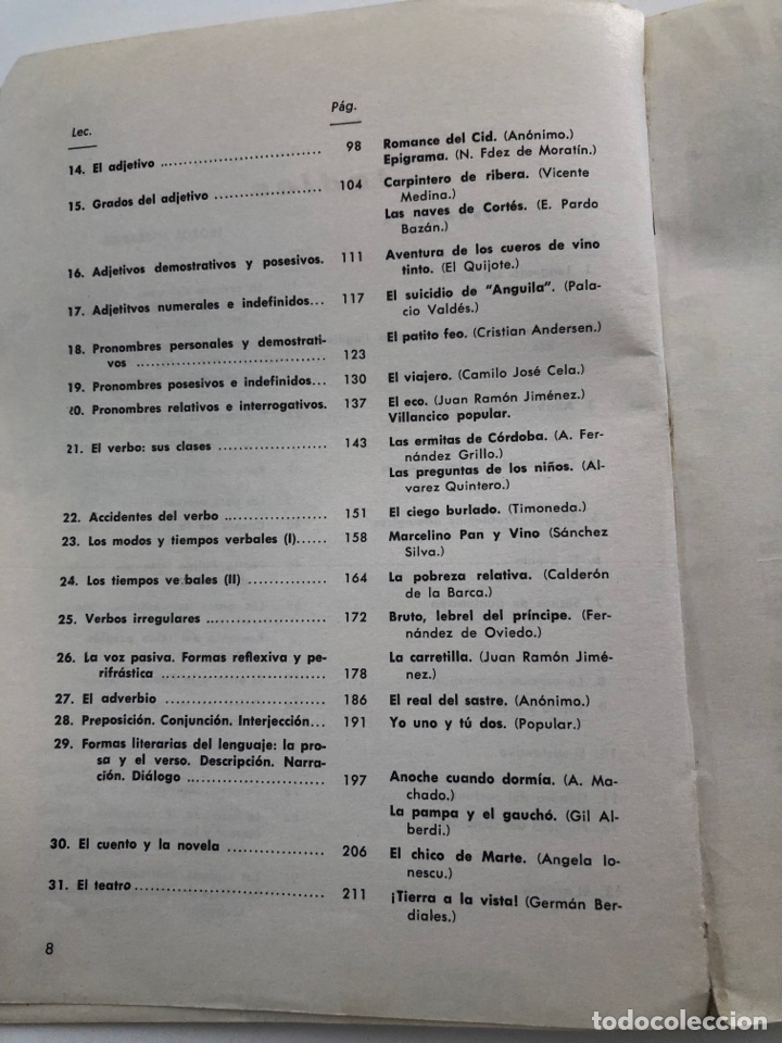 Libros de segunda mano: Libro de lengua. Primero de bachillerato. 1967 - Foto 4