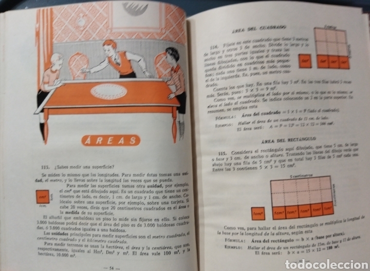 Libros de segunda mano: Libro escolar geometr&iacute;a primer grado.1962 - Foto 3