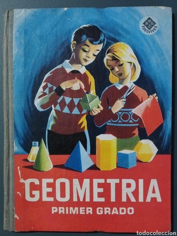 Livros em segunda m&atilde;o: Libro escolar geometr&iacute;a primer grado.1962