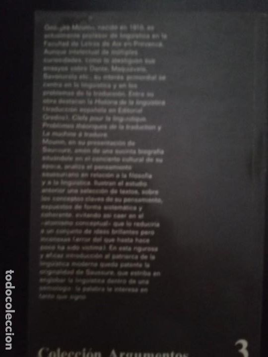 Libros de segunda mano: Georges Mounin . Saussure. Presentaci&oacute;n y textos . Anagrama - Foto 5