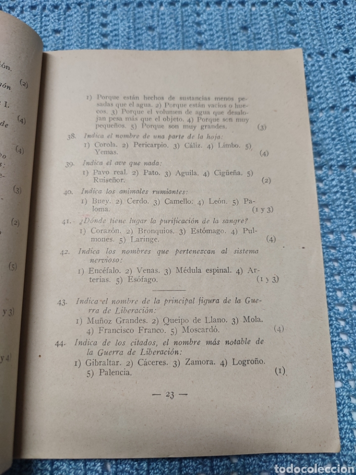 Libros de segunda mano: Pruebas objetivas Luis Mar&iacute;a Mestras Mart&iacute; 1965 - Foto 6