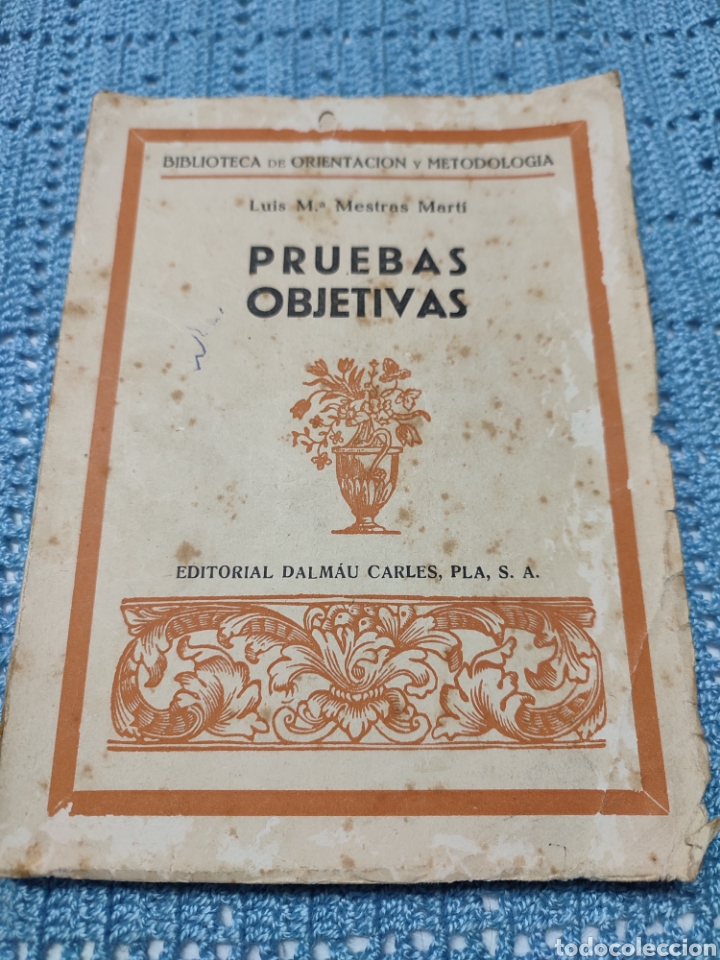 Libros de segunda mano: Pruebas objetivas Luis Mar&iacute;a Mestras Mart&iacute; 1965 - Foto 1