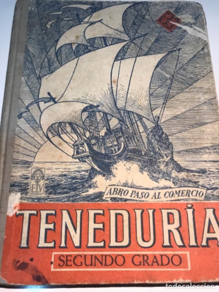 Libros de segunda mano: Tenedur&iacute;a. Segundo grado comercio. Libro escolar. 1951 - Foto 1
