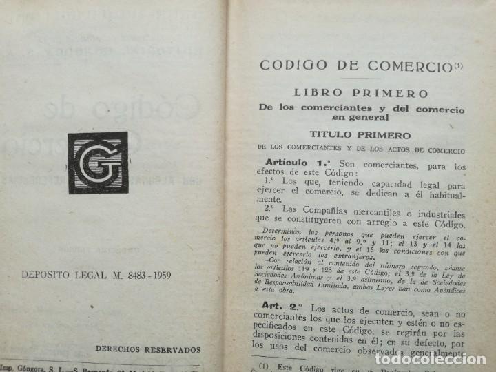 Libros de segunda mano: C&oacute;digo de Comercio - G&oacute;ngora - Foto 4