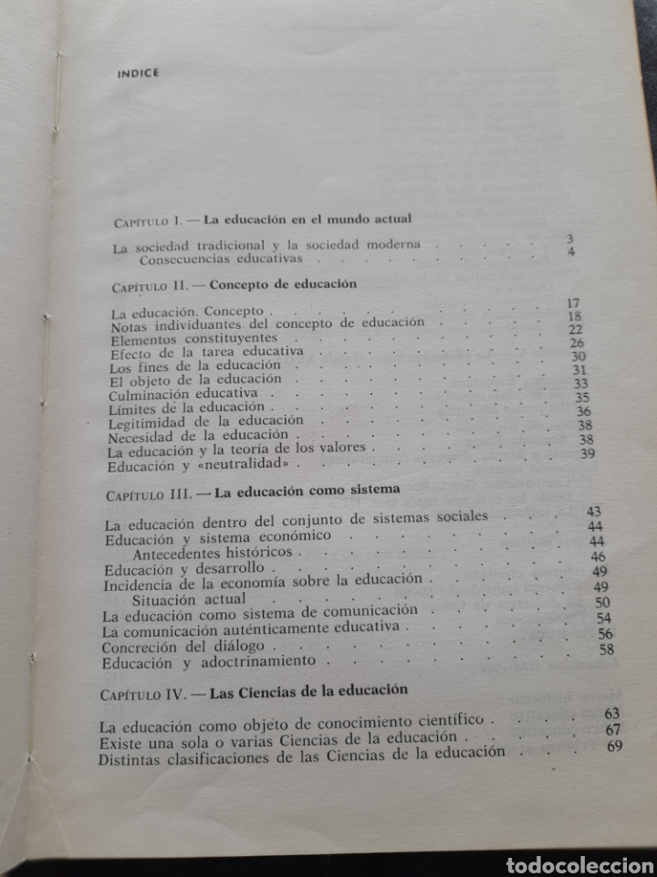 Libros de segunda mano: La educaci&oacute;n. Constantes y problem&aacute;tica actual. - Foto 4