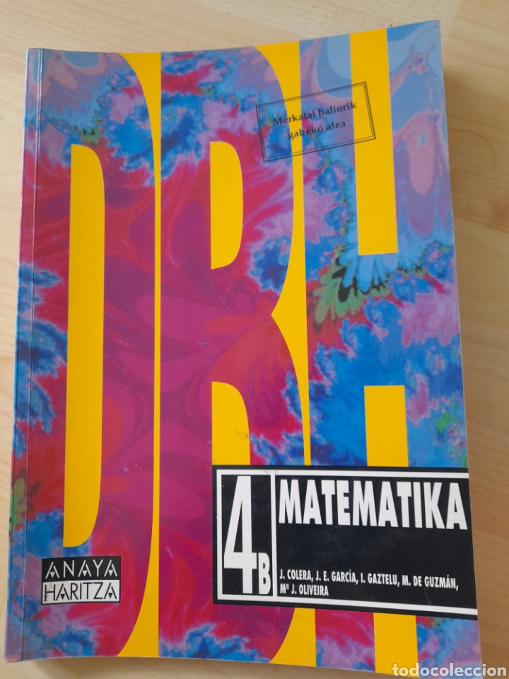 Libros de segunda mano: Matematika 4 B. Euskera - Foto 1