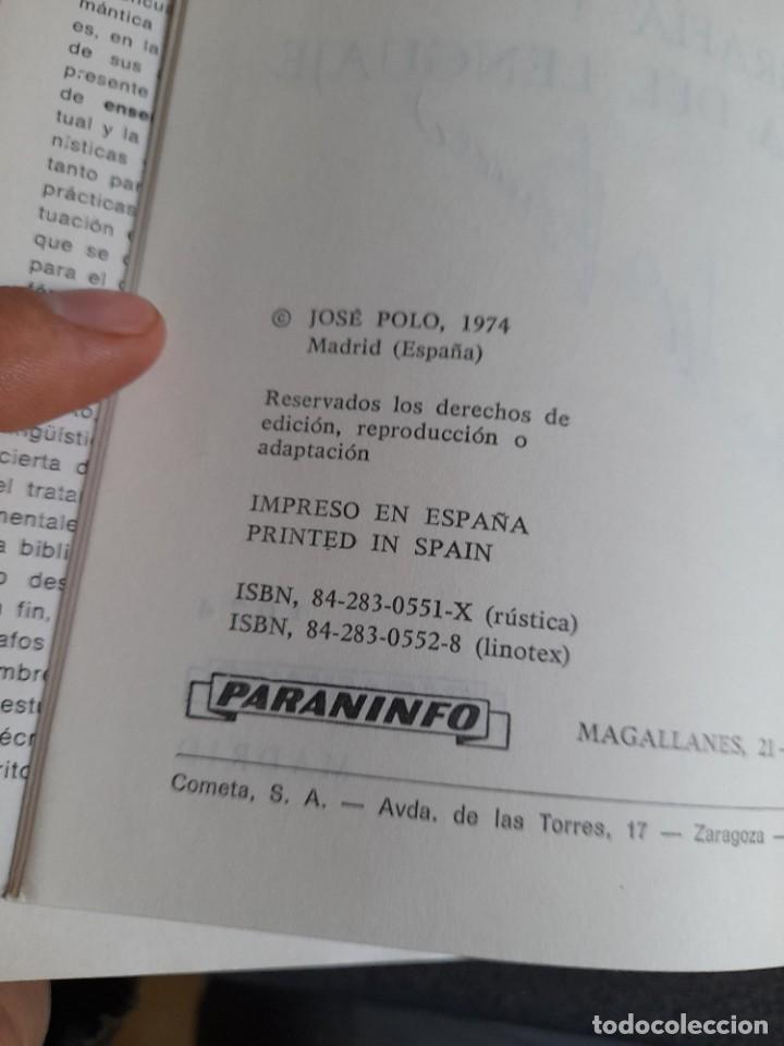 Libros de segunda mano: Libro Ortograf&iacute;a y ciencia del lenguaje Jos&eacute; polo paraninfo - Foto 2