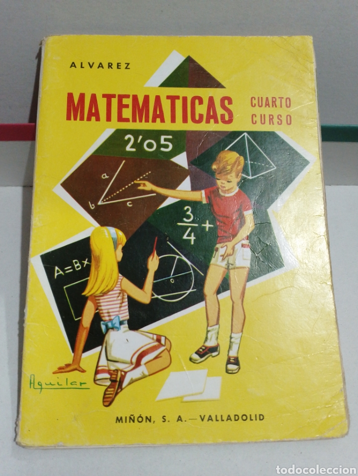 Libros de segunda mano: Antiguo libro de matem&aacute;ticas cuarto curso a&ntilde;o 1968 editorial mi&ntilde;on - Foto 1