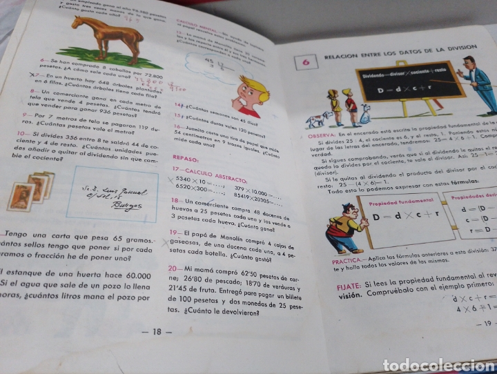 Libros de segunda mano: Antiguo libro de matem&aacute;ticas cuarto curso a&ntilde;o 1968 editorial mi&ntilde;on - Foto 2