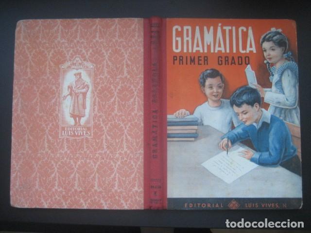 Libros de segunda mano: LIBRO ESCOLAR. GRAMATICA PRIMER GRADO. LUIS VIVES 1952 - Foto 2