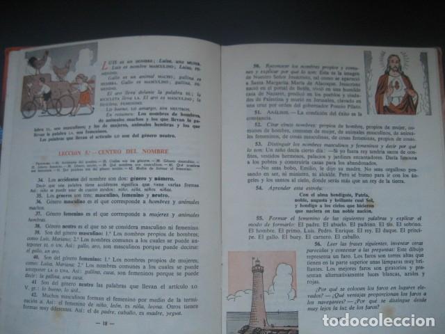 Libros de segunda mano: LIBRO ESCOLAR. GRAMATICA PRIMER GRADO. LUIS VIVES 1952 - Foto 7