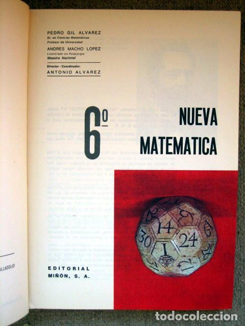 Libros de segunda mano: Nueva matem&aacute;tica. 6 y 7 EGB. 6&ordm; y 7&ordm; E.G.B. Alvarez. Editorial Mi&ntilde;on. 2 tomos - Foto 3