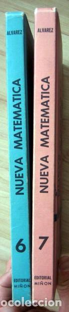 Libros de segunda mano: Nueva matem&aacute;tica. 6 y 7 EGB. 6&ordm; y 7&ordm; E.G.B. Alvarez. Editorial Mi&ntilde;on. 2 tomos - Foto 2