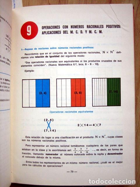 Libros de segunda mano: Nueva matem&aacute;tica. 6 y 7 EGB. 6&ordm; y 7&ordm; E.G.B. Alvarez. Editorial Mi&ntilde;on. 2 tomos - Foto 6