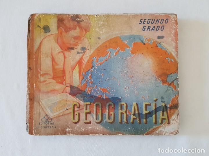 Libros de segunda mano: Geograf&iacute;a. Segundo grado. Ed. Luis Vives, 1949 - Foto 1