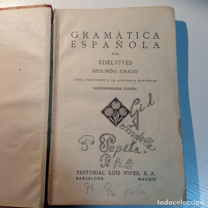 Libros de segunda mano: GRAMATICA DE SEGUNDO GRADO EDELVIVES - Foto 2