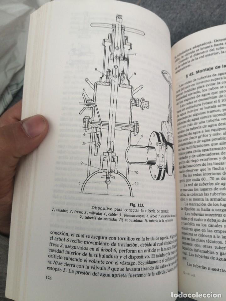 Libros de segunda mano: Libro construcci&oacute;n y montaje de los sistemas t&eacute;cnico sanitarios edificios Mir Mosc&uacute; fontaner&iacute;a - Foto 4