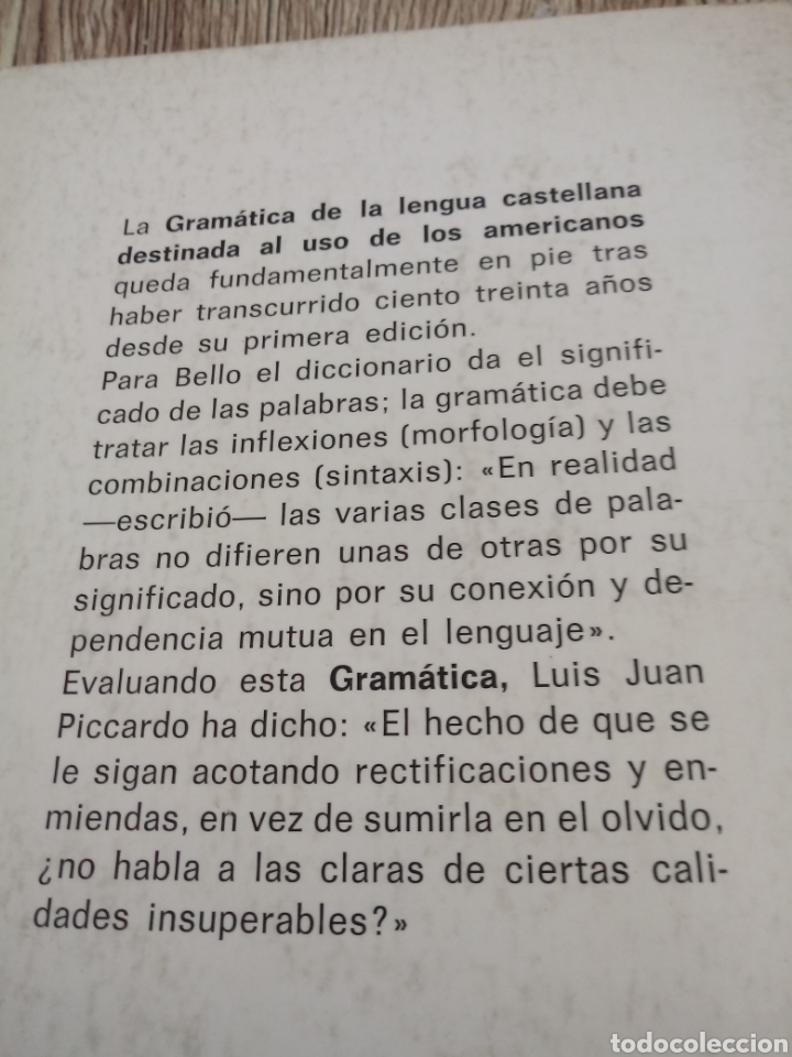 Libros de segunda mano: Gramatica de la lengua castellana de andres bello. - Foto 2