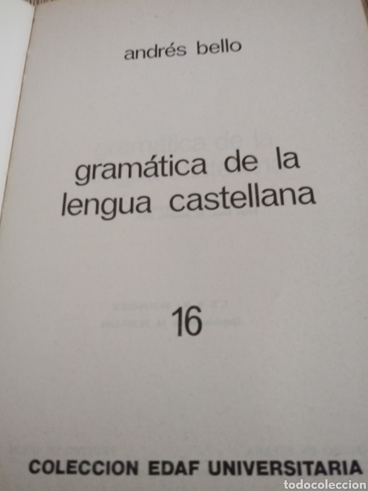 Libros de segunda mano: Gramatica de la lengua castellana de andres bello. - Foto 3