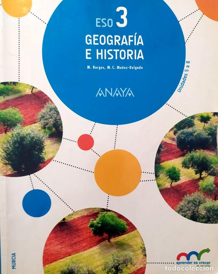Libros de segunda mano: Libros texto Geografia e historia 3&ordm; ESO Anaya - Foto 1