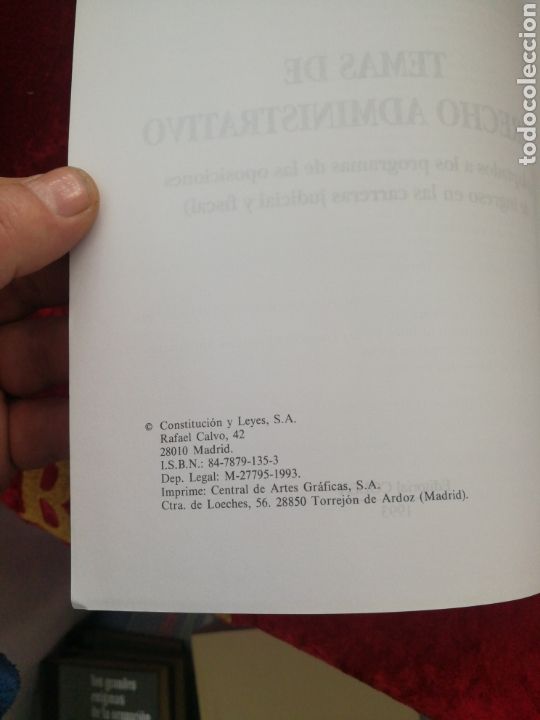 Libros de segunda mano: TEMAS DE DERECHO ADMINISTRATIVO, JOAQU&Iacute;N HUEL&Iacute;N, - Foto 5
