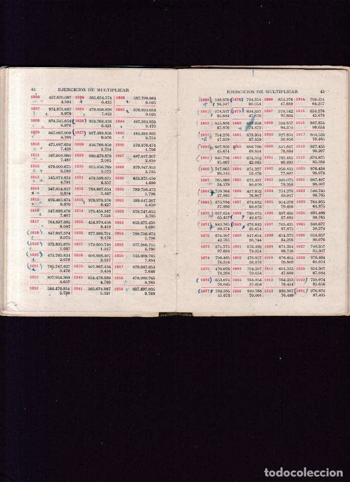 Libros de segunda mano: C&Aacute;LCULO - EJERCICIOS GRADUADOS - LIBRO DEL ALUMNO - EDICIONES BRU&Ntilde;O 1949 - Foto 2