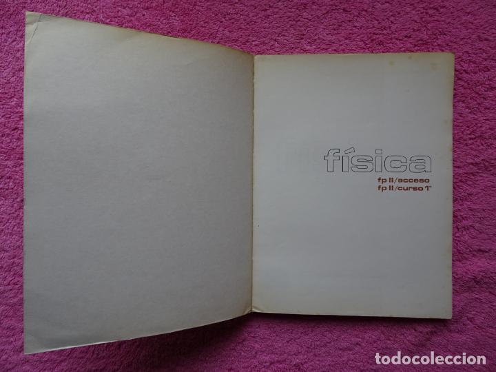 Libros de segunda mano: f&iacute;sica 1&ordm; de FPII editorial bru&ntilde;o 1978 g. onta&ntilde;on 2&ordf; edici&oacute;n - Foto 2