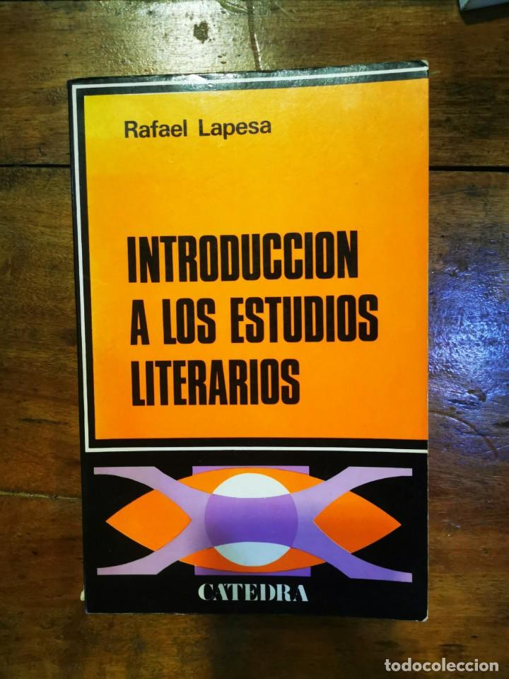 Libros de segunda mano: LAPESA MELGAR, Rafael. Introducci&oacute;n a los estudios literarios - Foto 1