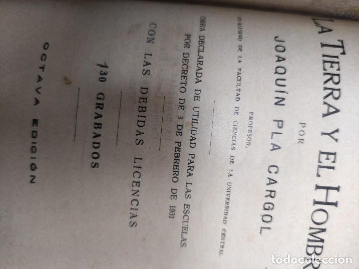 Libros de segunda mano: La tierra y el hombre. J. Pla cargol. - Foto 2