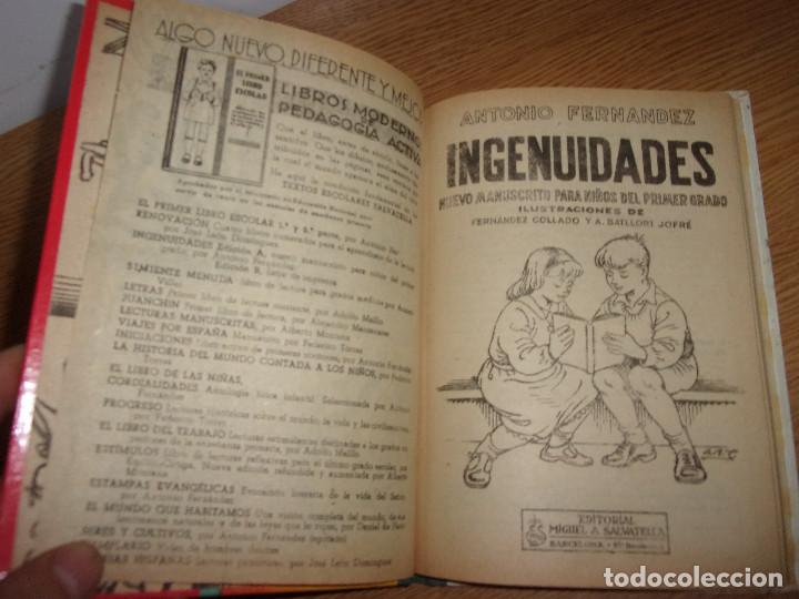 Libros de segunda mano: INGENUIDADES - LIBRO DE LECTURA MANUSCRITA. - Foto 2