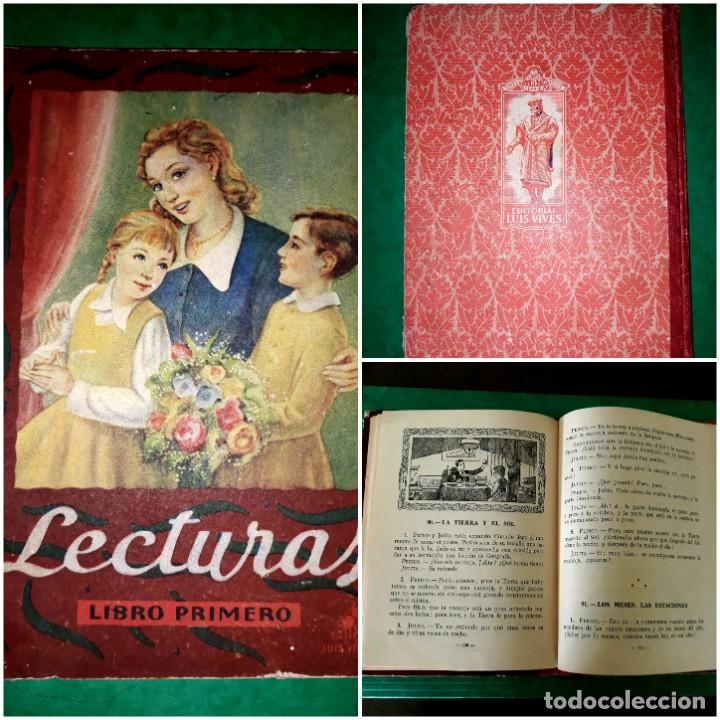 libro escolar lecturas libro primero año 1950 e - Compra venta en  todocoleccion