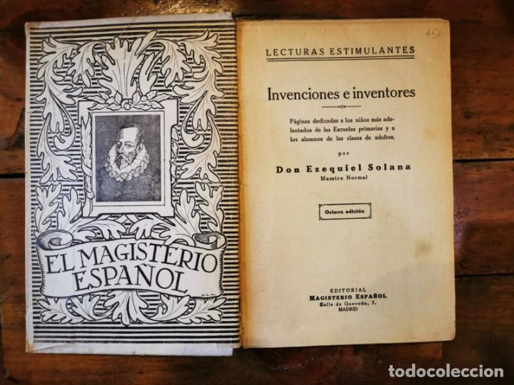 Libros de segunda mano: SOLANA, Ezequiel. Invenciones e inventores - Foto 2