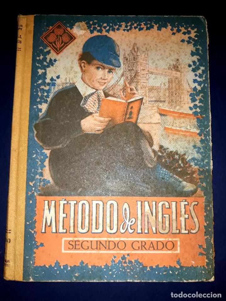 Libros de segunda mano: M&eacute;todo de Ingl&eacute;s Segundo Grado Editorial Luis Vives 1950 - Foto 2