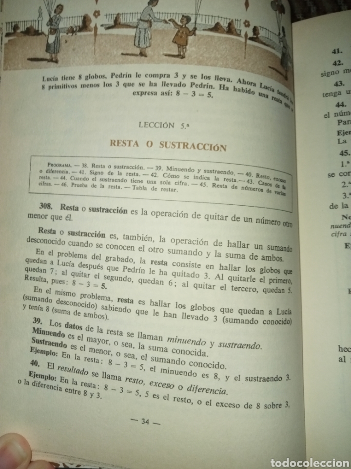 Libros de segunda mano: Aritm&eacute;tica primer grado ( facs&iacute;mil ) - Foto 7