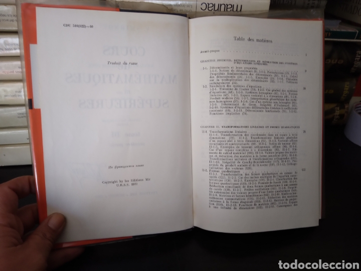 Libros de segunda mano: 5 tomos Curso matem&aacute;ticas en franc&eacute;s - Foto 21