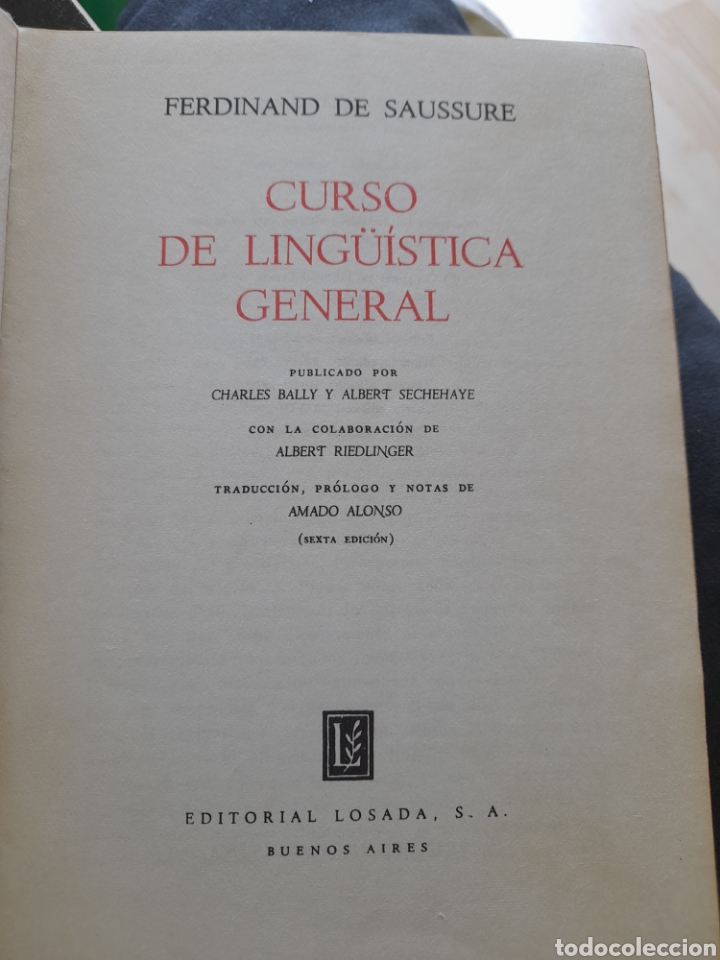 Libros de segunda mano: Curso de ling&uuml;&iacute;stica general. Ferdinand de Saussure - Foto 3