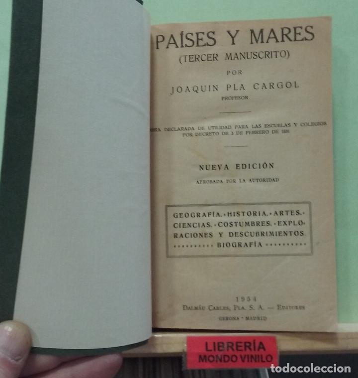 Libros de segunda mano: Paises y mares (tercer manuscrito). Joaqu&iacute;n Pla Cargol - Foto 1