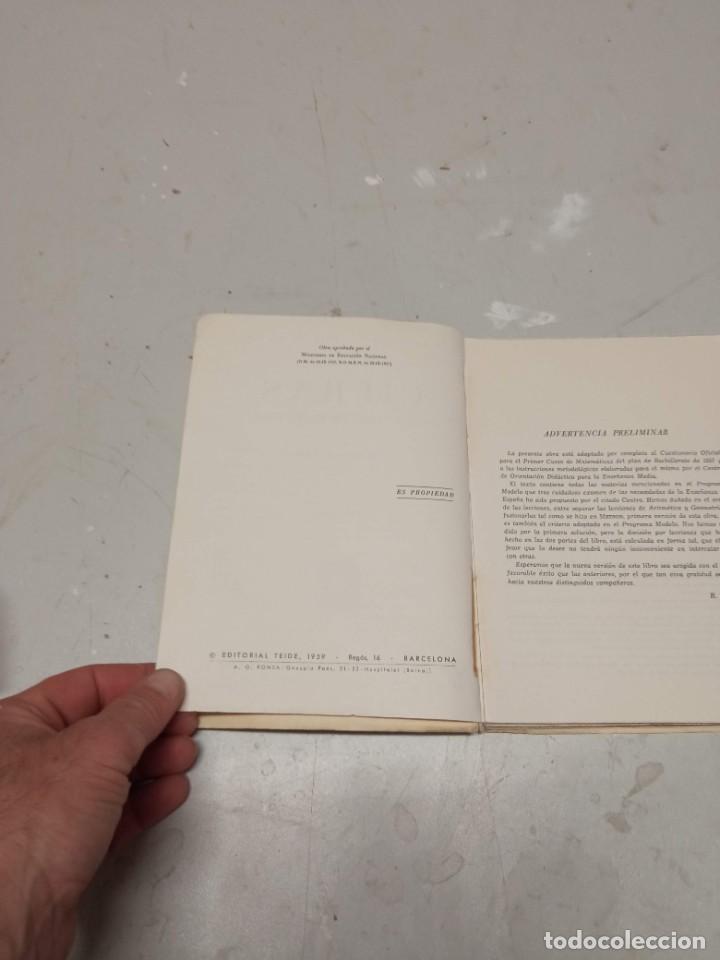 Libros de segunda mano: CIFRAS. PRIMER CURSO DE MATEMATICAS. R. RODRIGUEZ VIDAL. EDICIONES TEIDE, 1959 - Foto 3