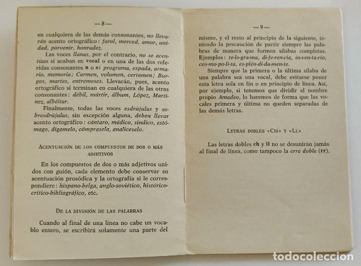 Libros de segunda mano: Libro Normas de Ortografia Espa&ntilde;ola - Foto 3
