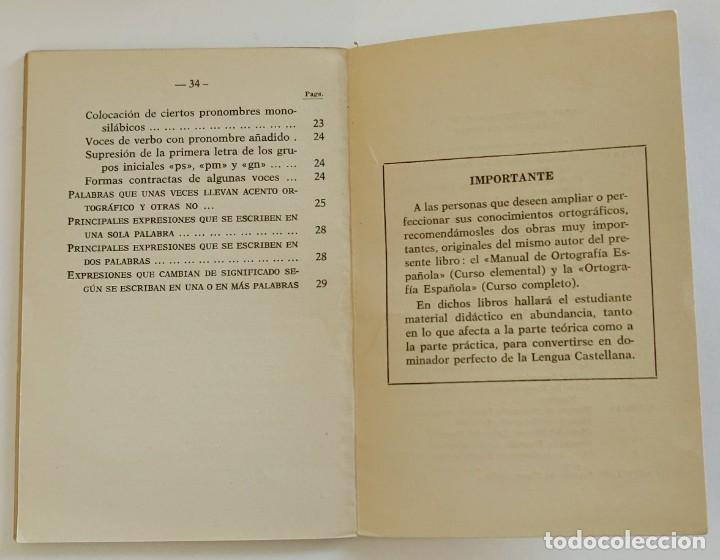 Libros de segunda mano: Libro Normas de Ortografia Espa&ntilde;ola - Foto 5