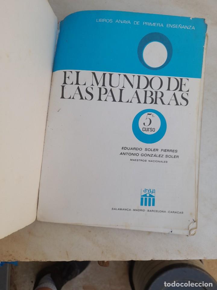 Libros de segunda mano: Libro El mundo de las palabras 5 curso Anaya - Foto 2