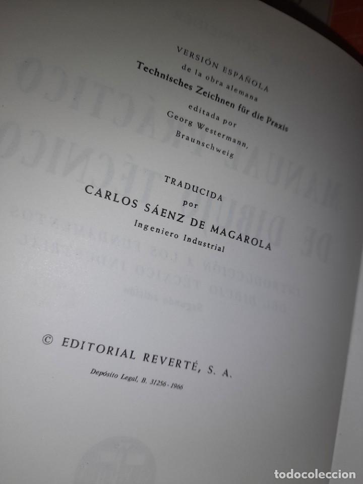 Libros de segunda mano: Libro manual pr&aacute;ctico de dibujo t&eacute;cnico editorial Reverte - Foto 3