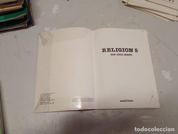 Libros de segunda mano: Religi&oacute;n 5 EGB Santillana - Foto 2