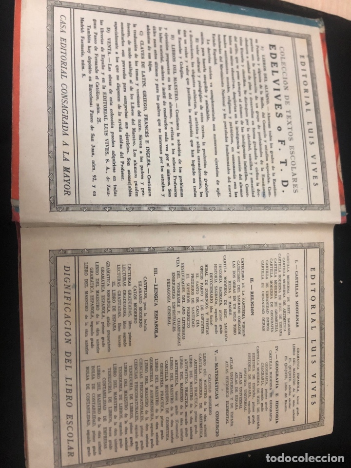 Libros de segunda mano: GRAM&Aacute;TICA 3 GRADO 1949, LUIS VIVES - Foto 2