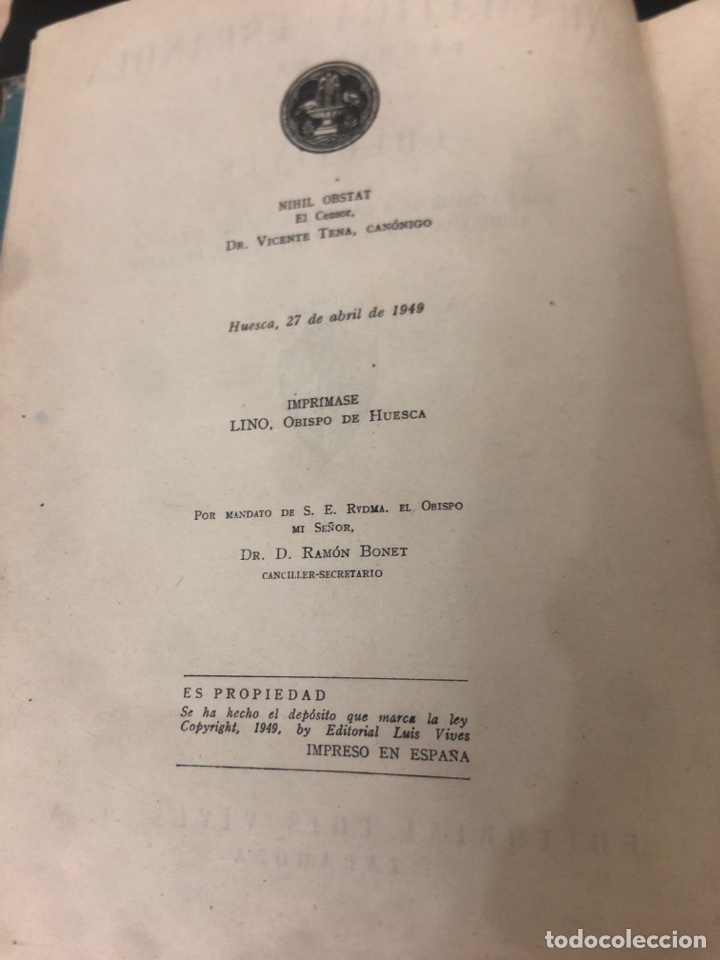 Libros de segunda mano: GRAM&Aacute;TICA 3 GRADO 1949, LUIS VIVES - Foto 3