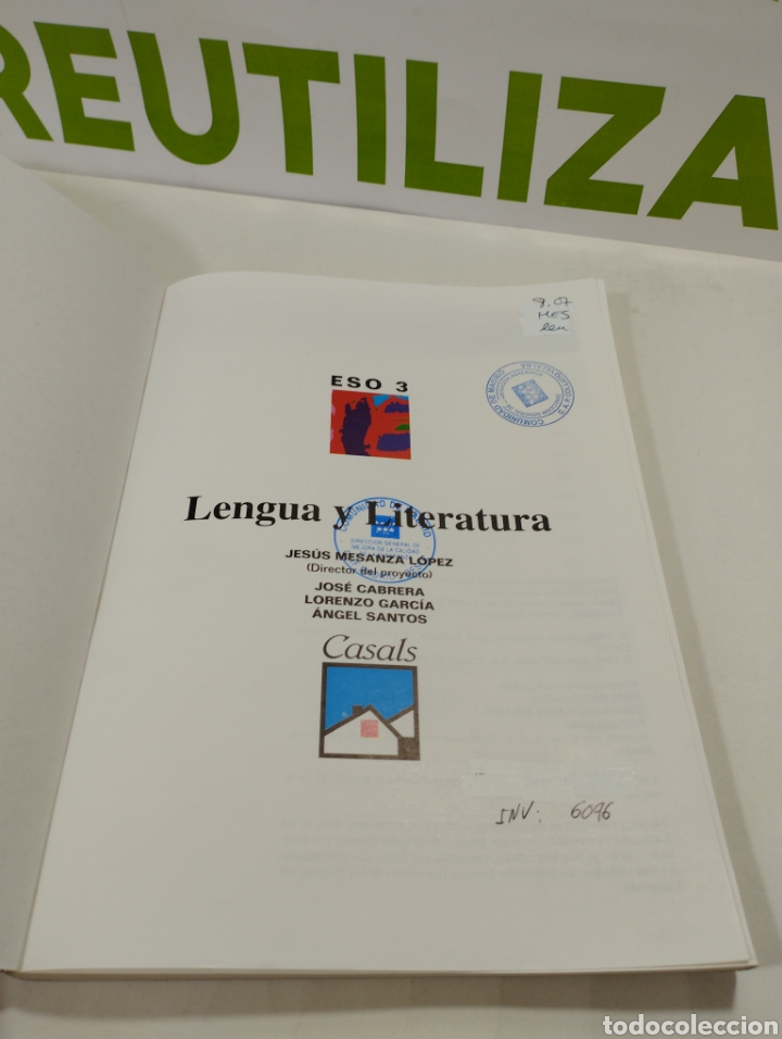 Libros de segunda mano: Lengua. Eso 3. Casals. - Foto 3