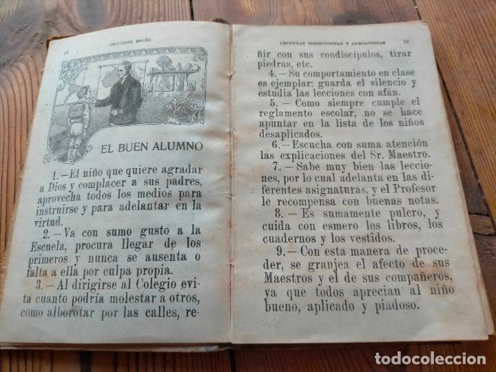 Libros de segunda mano: LECTURAS INSTRUCTIVAS Y ANECD&Oacute;TICAS PRIMER LIBRO DE LECTURA DE CORRIDO BRU&Ntilde;O 1940 - Foto 3
